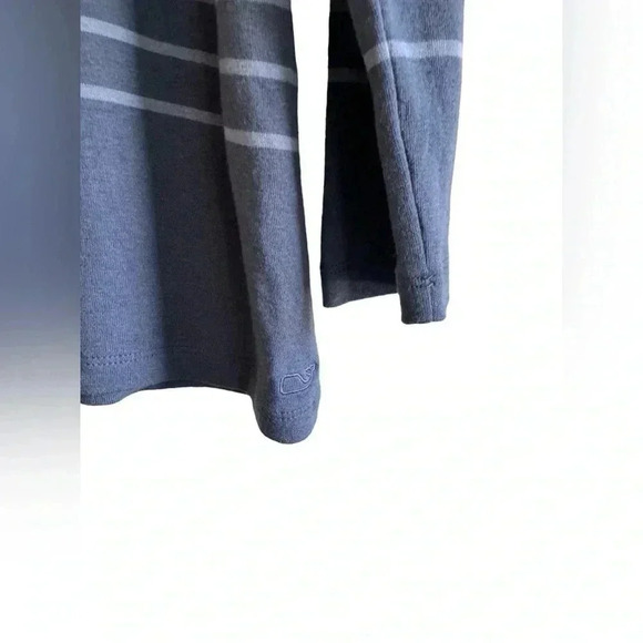 Vineyard Vines Pima Cotton and Modal Striped Long-Sleeve Crewneck Tee Blue Large - Picture 4 of 9